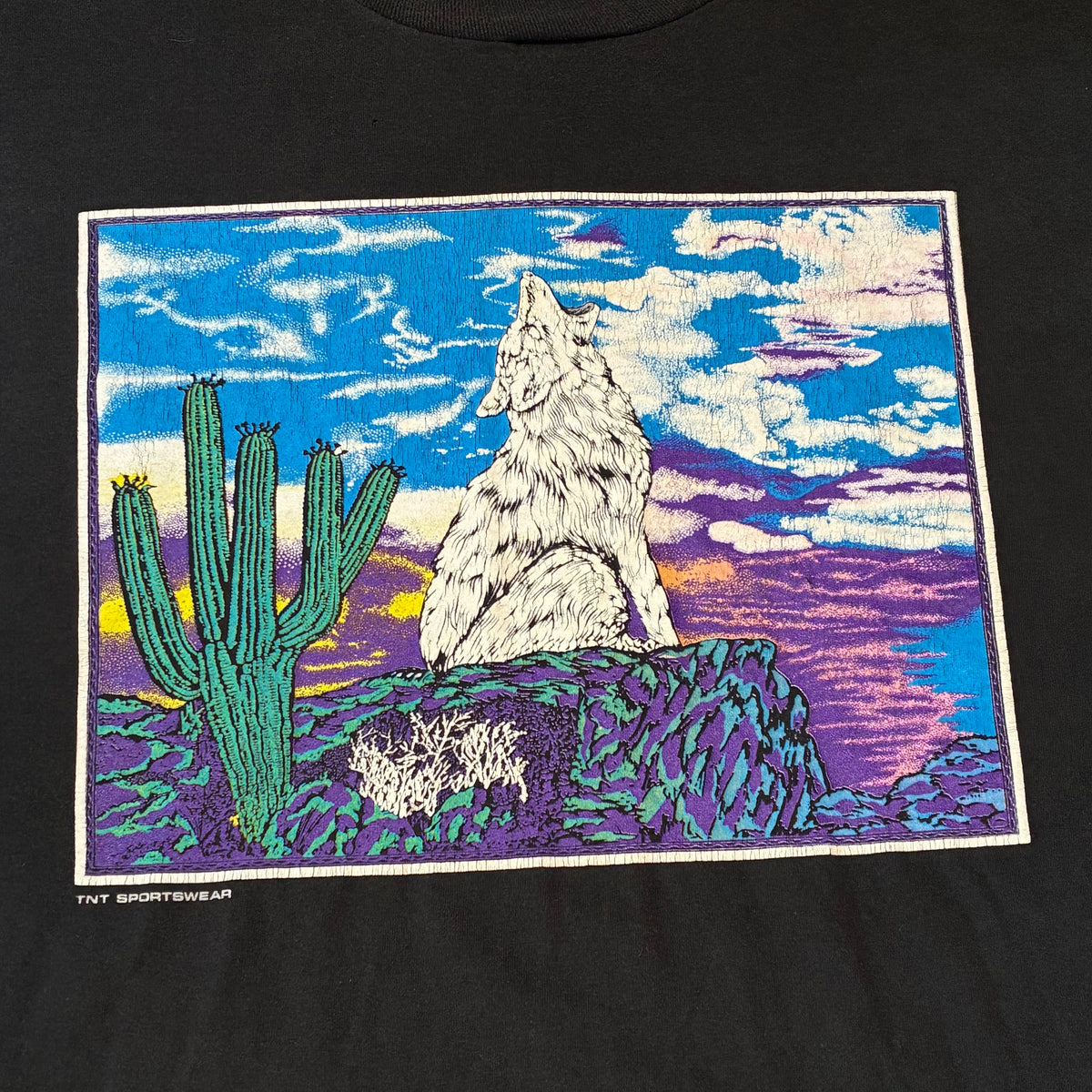 Vintage Wolf Art T-Shirt 3XL