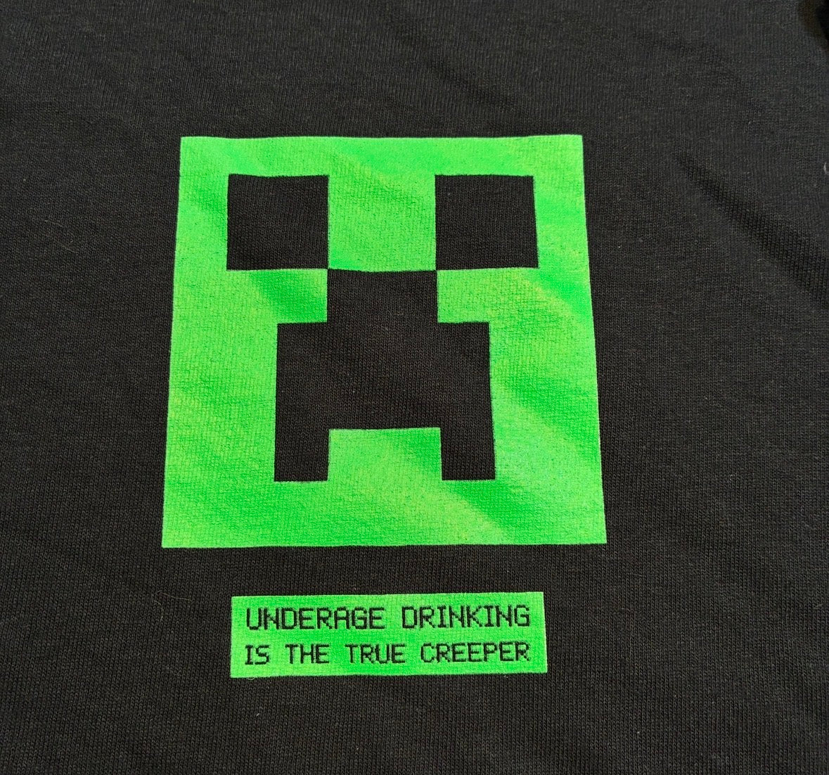 Minecraft parody T-shirt size large