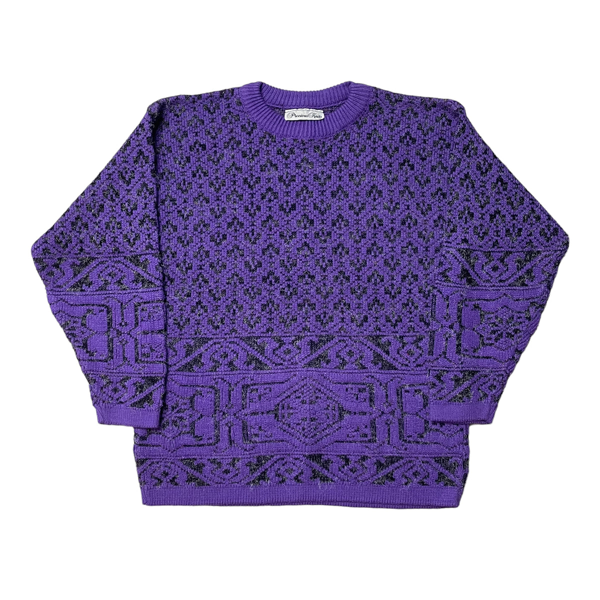 80’s Precious Knits Patterned Sweater