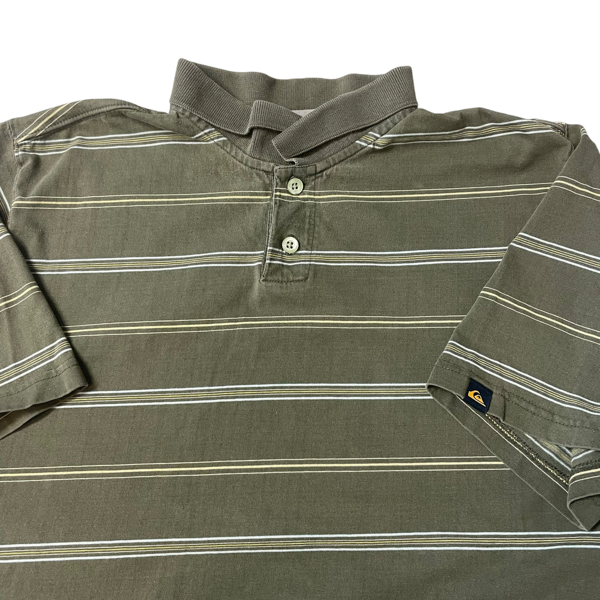 00’s Quilksilver Striped Polo Shirt