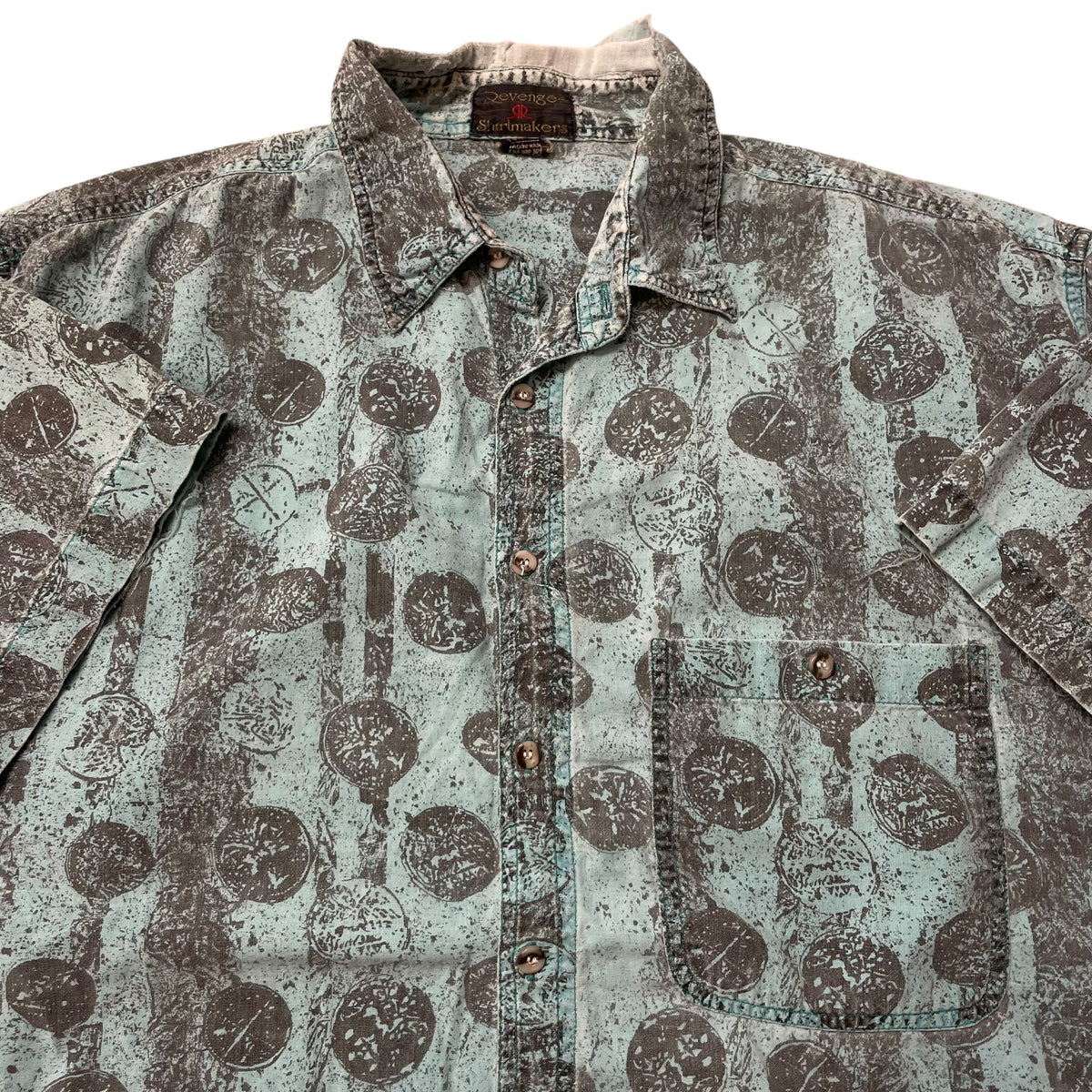 80’s Revenge Shirtmakers Patterned Short Sleeve Shirt