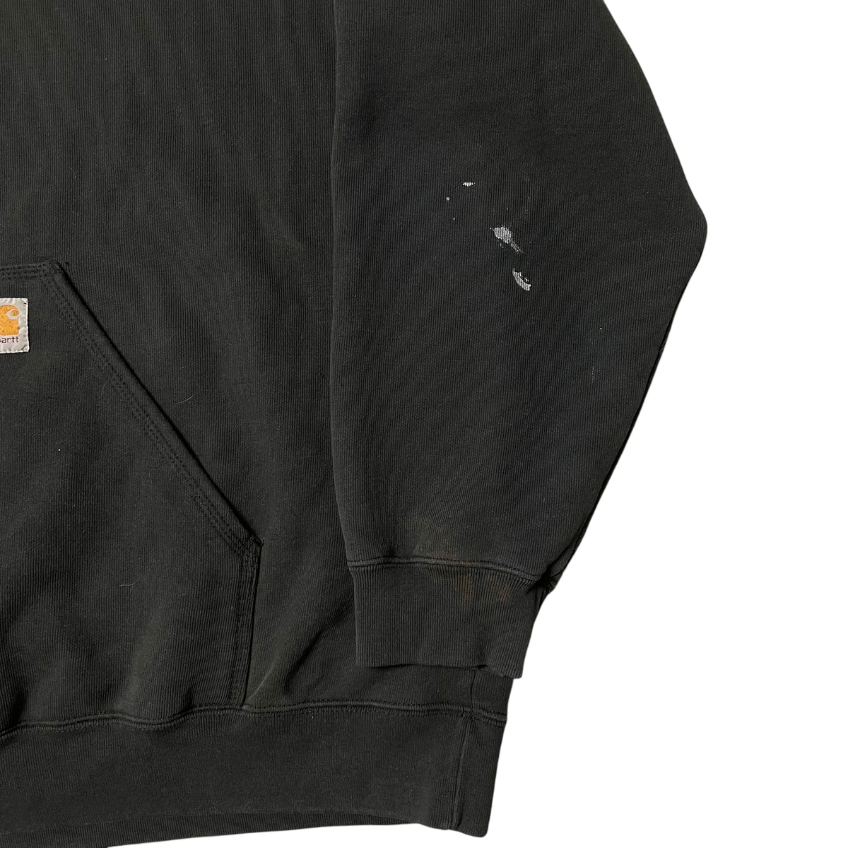 Paint Splattered Black Carhartt Hoodie