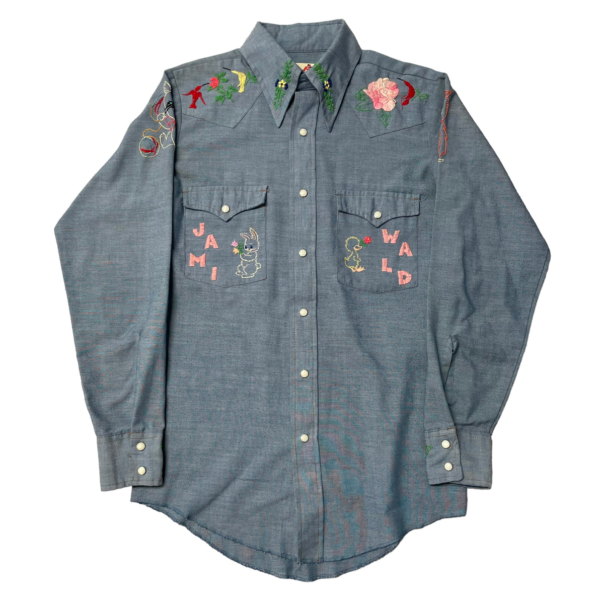 70’s Wrangler Embroidered Western Shirt