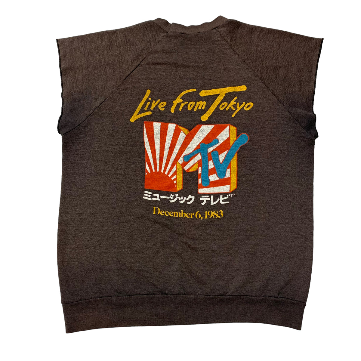 80’s MTV Tokyo Asia Sleeveless Band Sweatshirt
