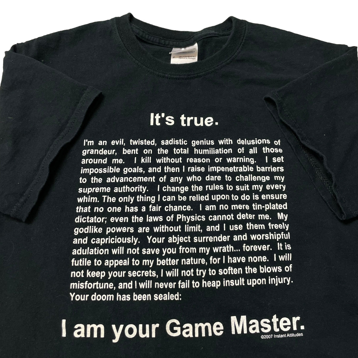 00’s ‘I am your Game Master’ T-Shirt