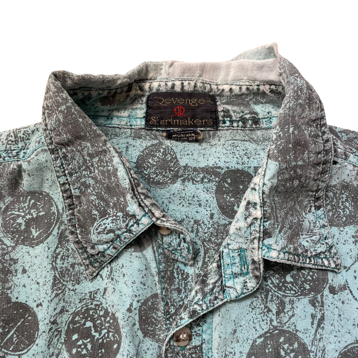 80’s Revenge Shirtmakers Patterned Short Sleeve Shirt