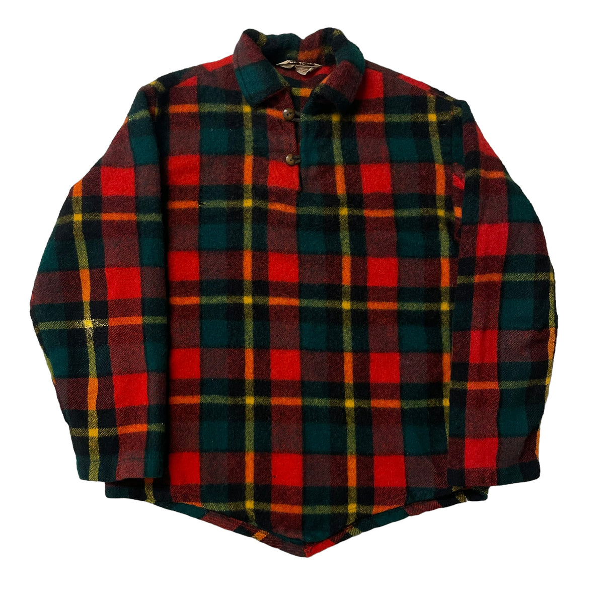 50’s/60’s Fox Knapp Plaid Wool Pullover Jacket