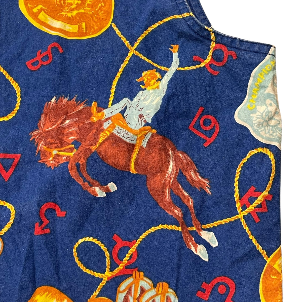 90’s Shelbi Ranch Cowboy Print Vest