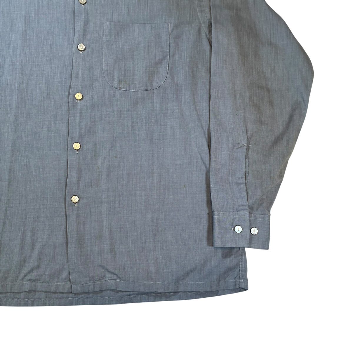 50’s Manhattan Rayon Loop Collar Shirt Medium