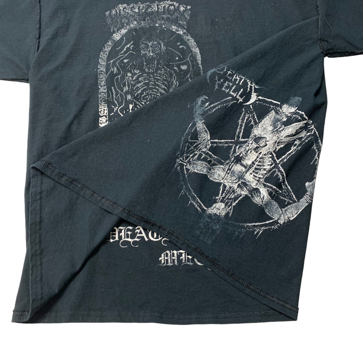 00’s Death Metal Band Test Print T-Shirt