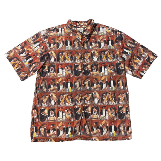 80’s ‘Making of the Perfect Martini’ Guy Buffet for Reyn Spooner Shirt