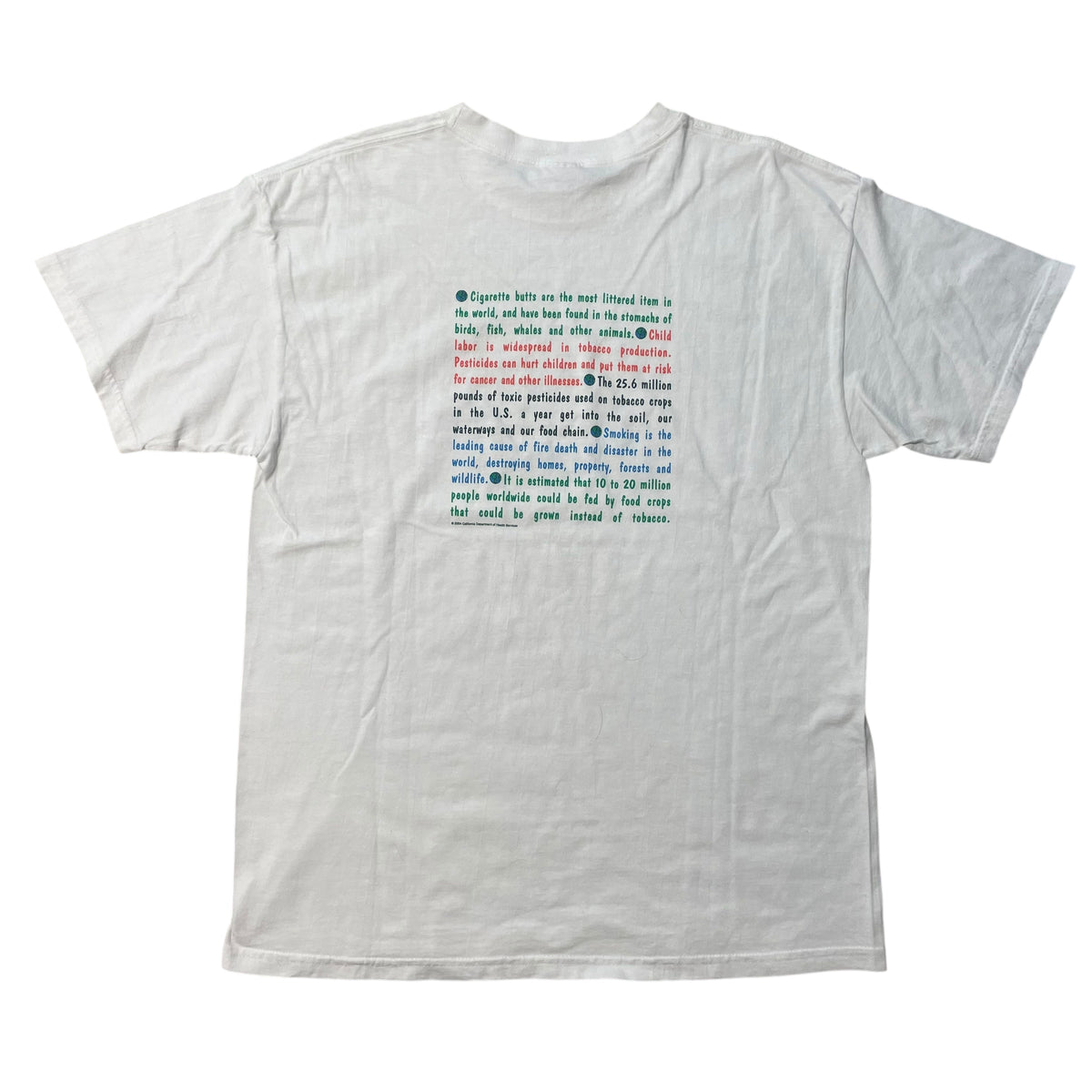 00’s ‘Tobacco Can Hurt’ California Health Dept. T-Shirt
