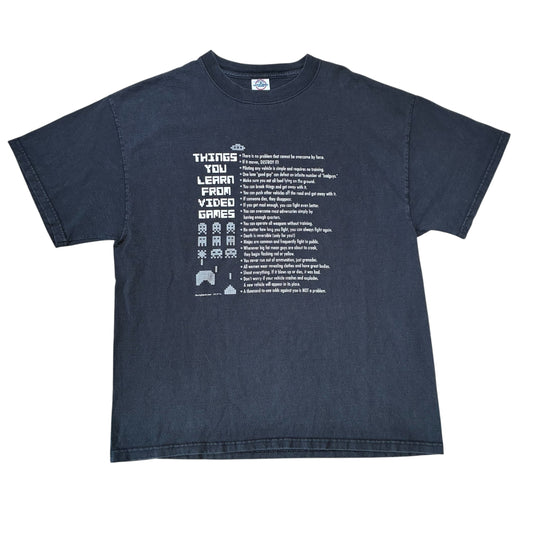Things You Learn From Video Games T-Shirt Large