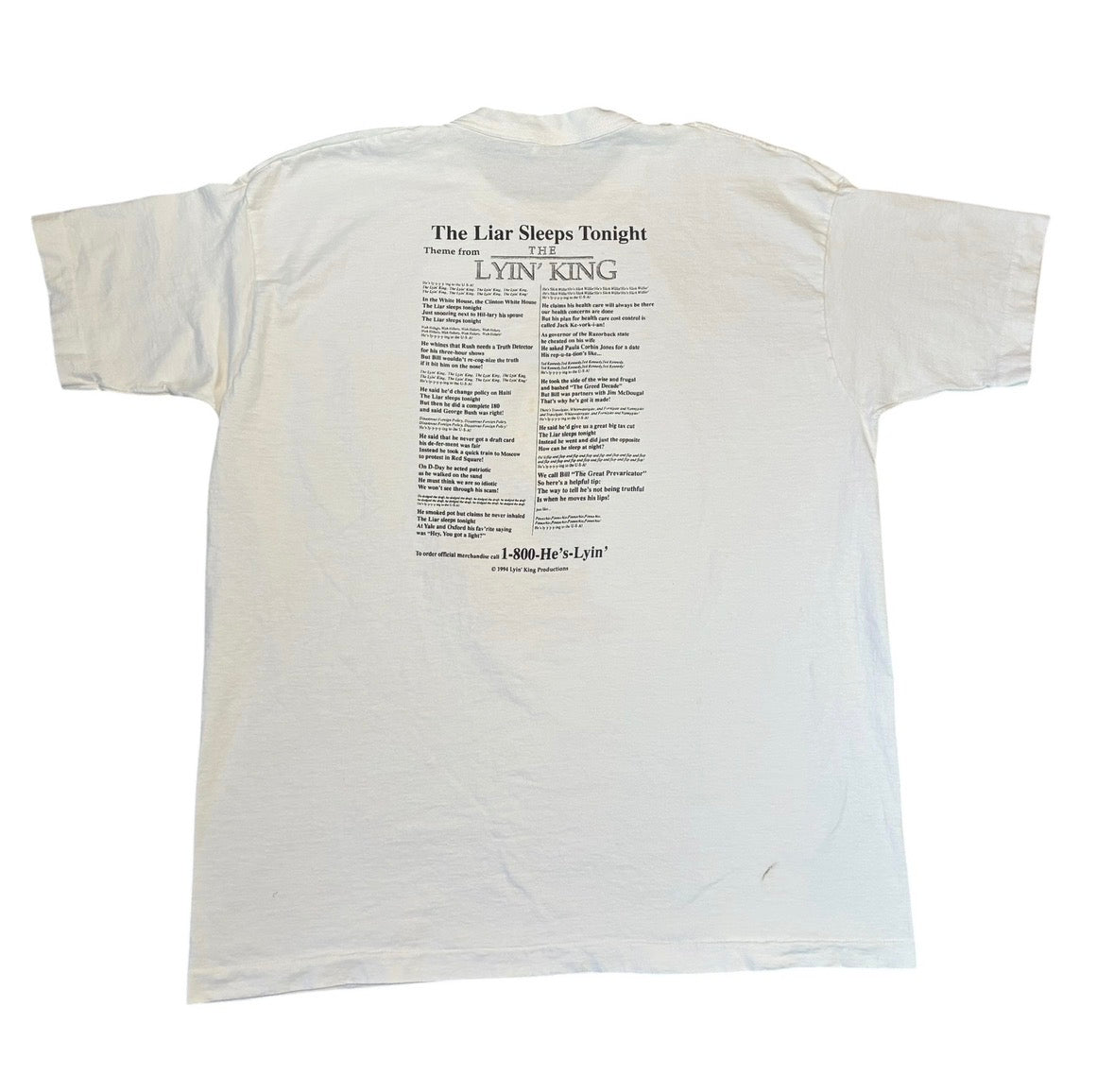 Lying king Tshirt size xl