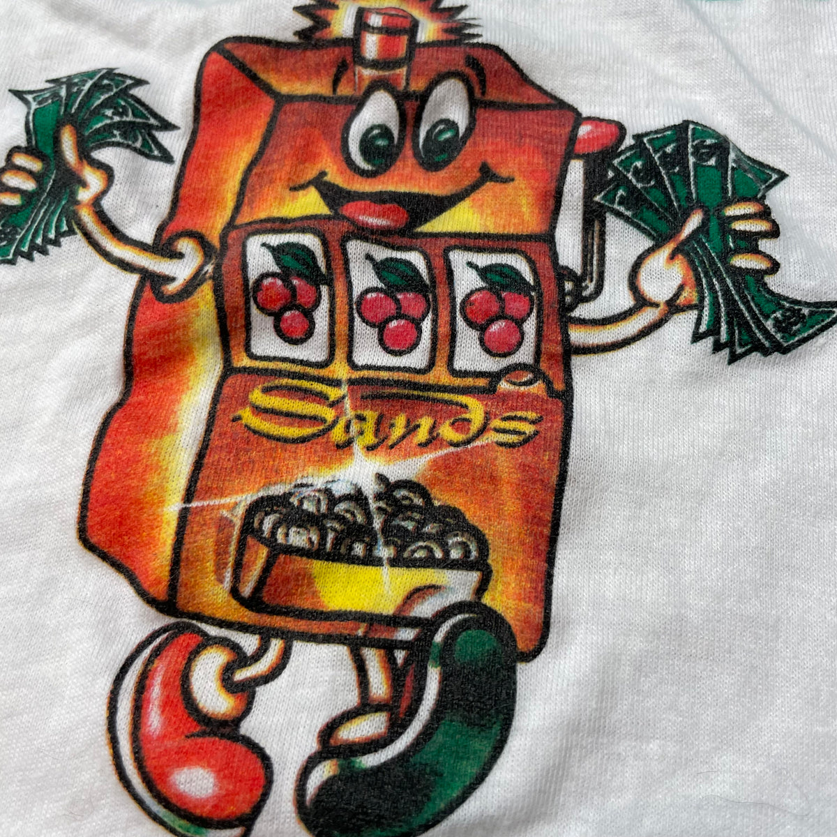 80’s Sands Las Vegas ‘Slot Machine’ Ringer T-Shirt
