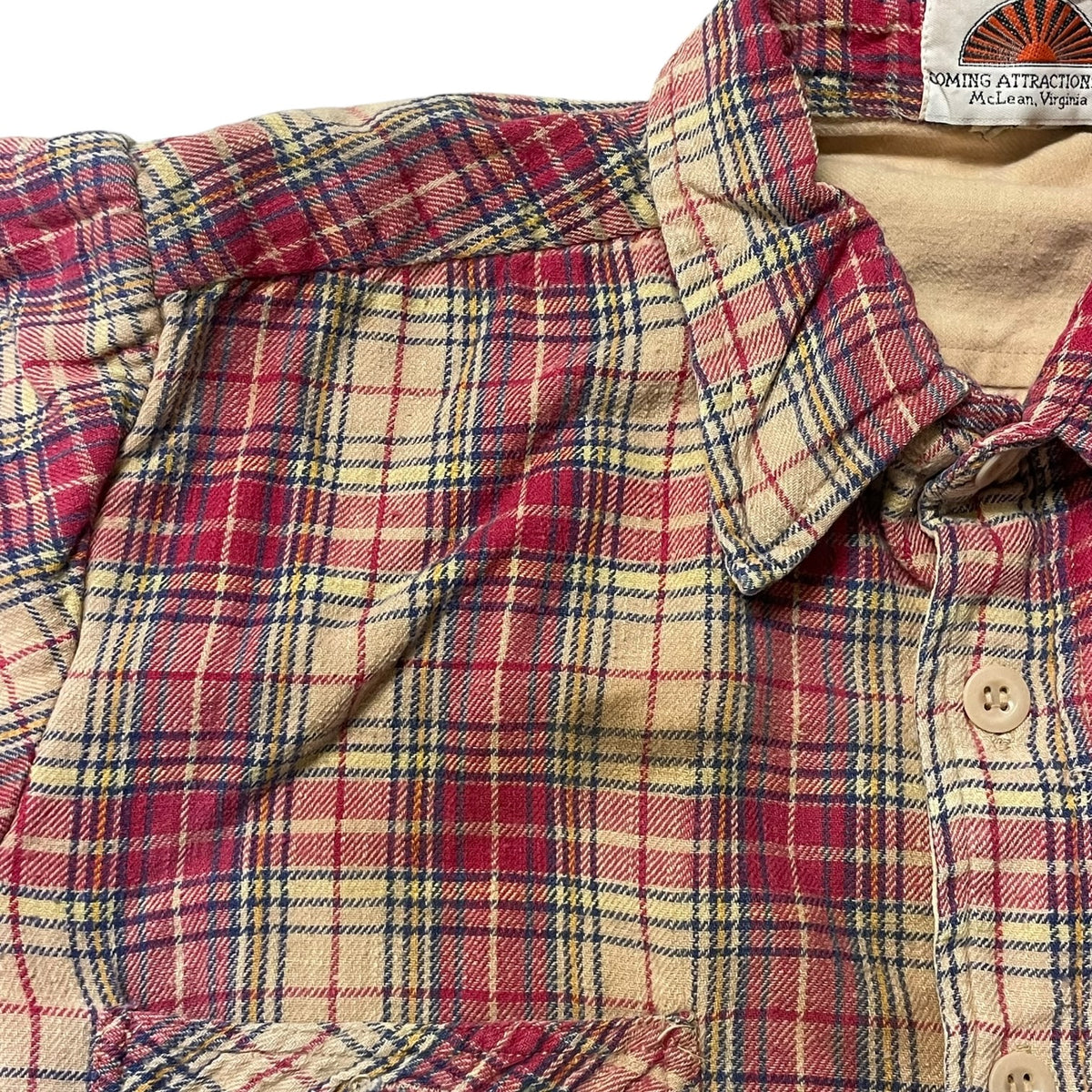 80’s Coming Attractions Cotton Lined Plaid Flannel Shirt