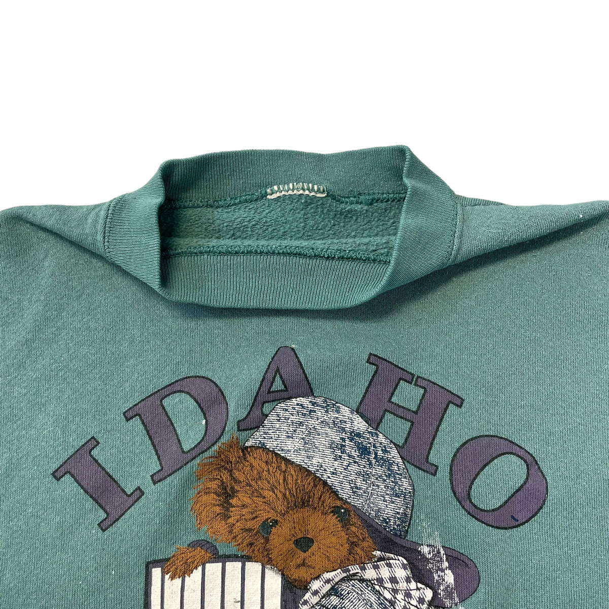 90’s Idaho Bear Paint Splattered Sweatshirt