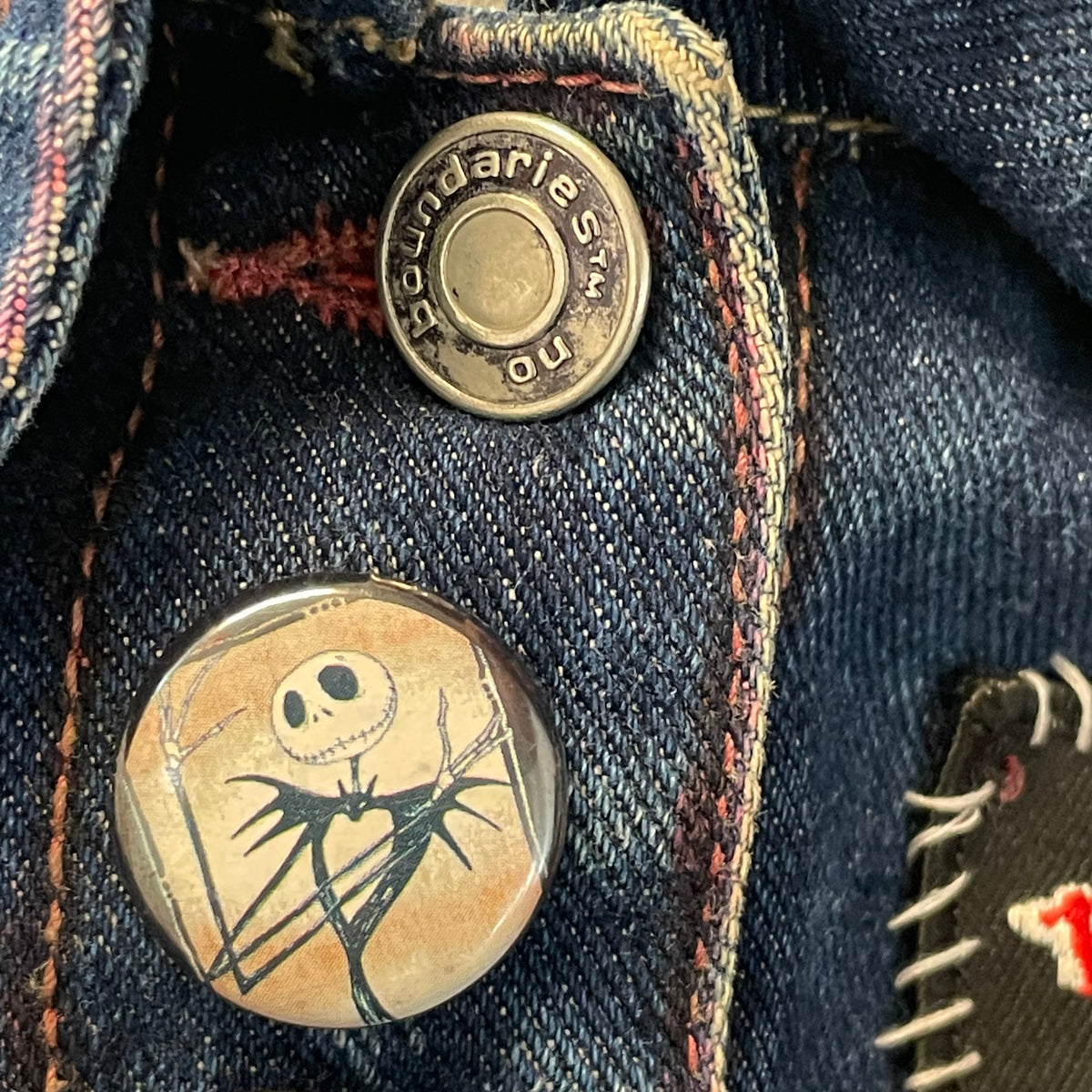 00’s No Boundries Band Patchworked Cut off Denim Jacket