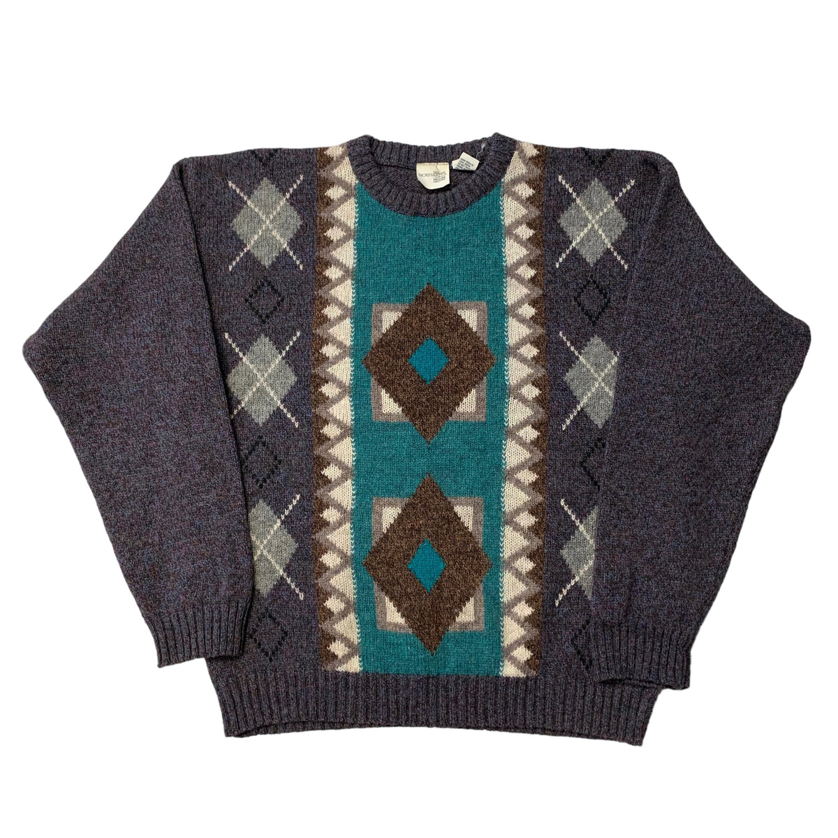 80’s ‘Sostanza’ Patterned Knit Sweater