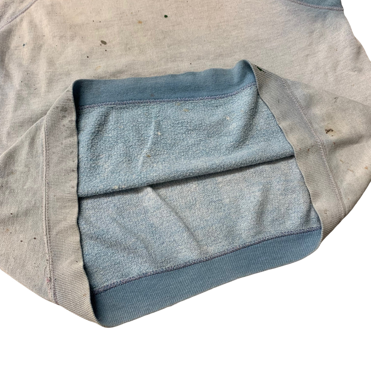 60’s Blue Faded Short Sleeve Sweatshirt