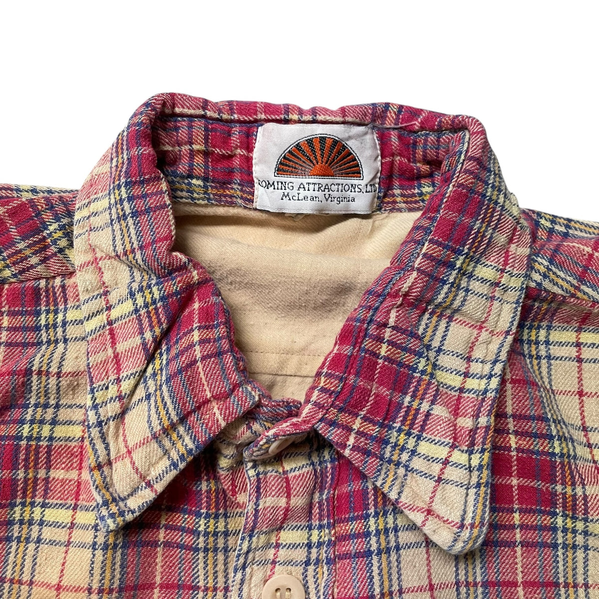 80’s Coming Attractions Cotton Lined Plaid Flannel Shirt