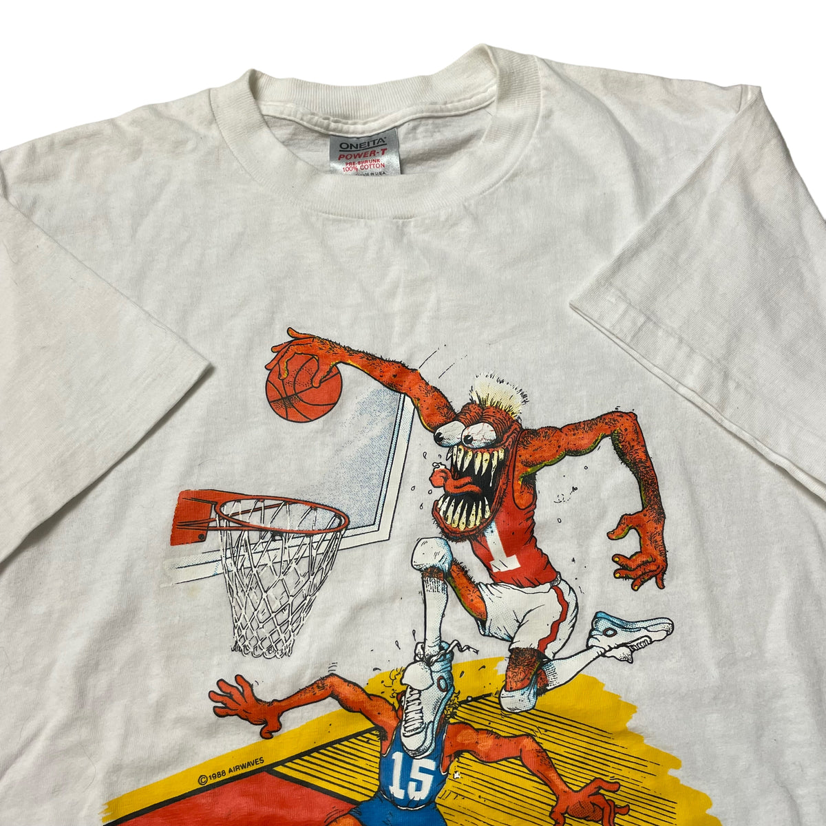 80’s ‘Hang Time’ Ed Roth Style Basketball T-Shirt