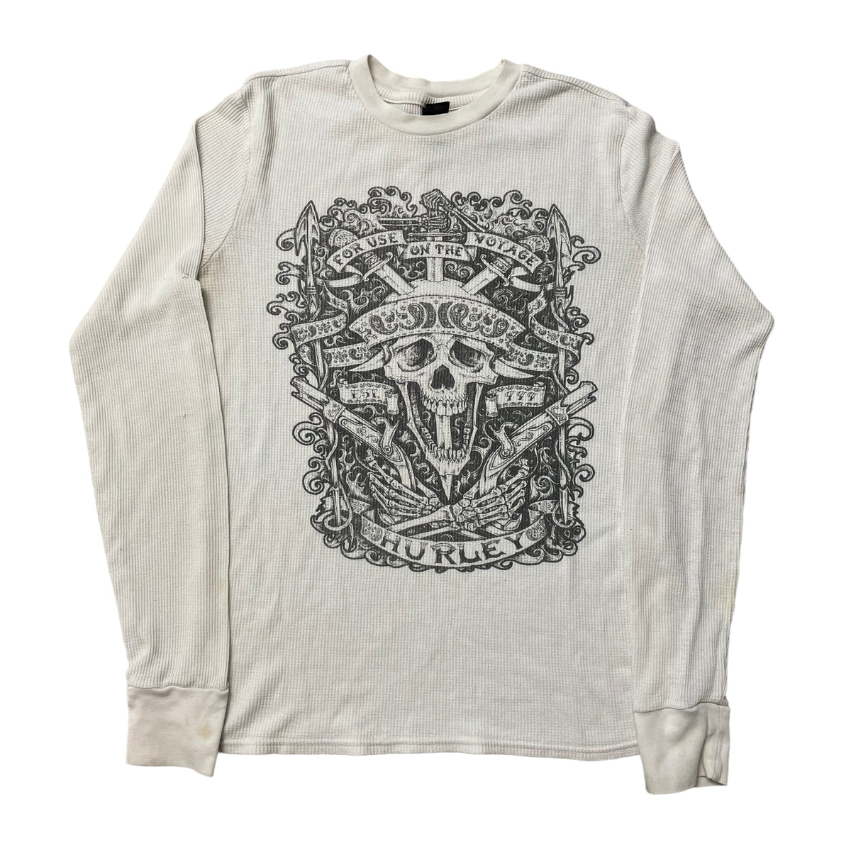 00’s Hurley Printed Long Sleeve Thermal T-Shirt