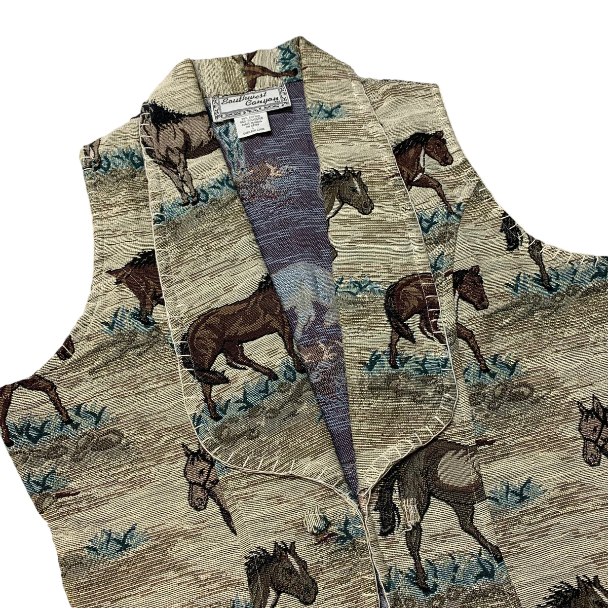 90’s Southwest Canyon Horse Vest