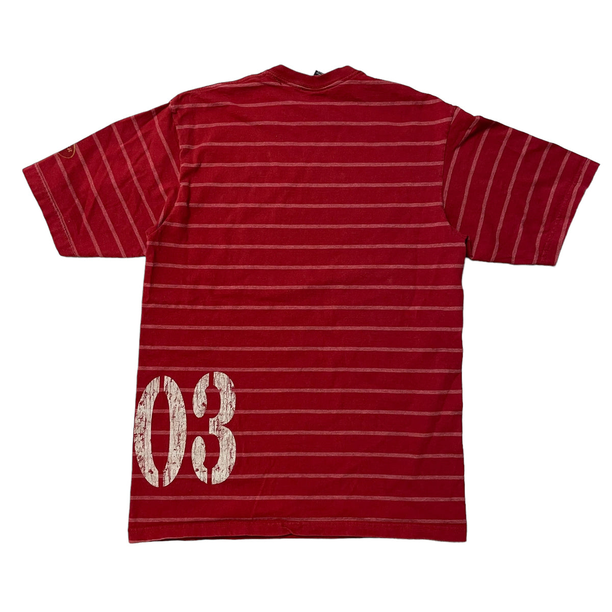 00’s No Boundaries ‘White Tiger Trading Co.’ Striped T-Shirt
