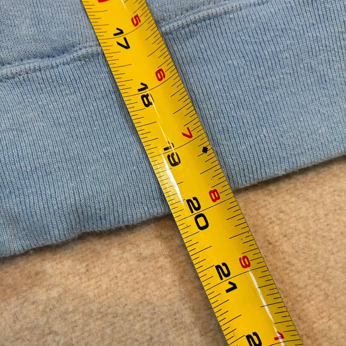 True Vintage 60’s Blue Split Pocket Zip Up Hoodie/Hooded Sweatshirt Men’s Small/Boys XL
