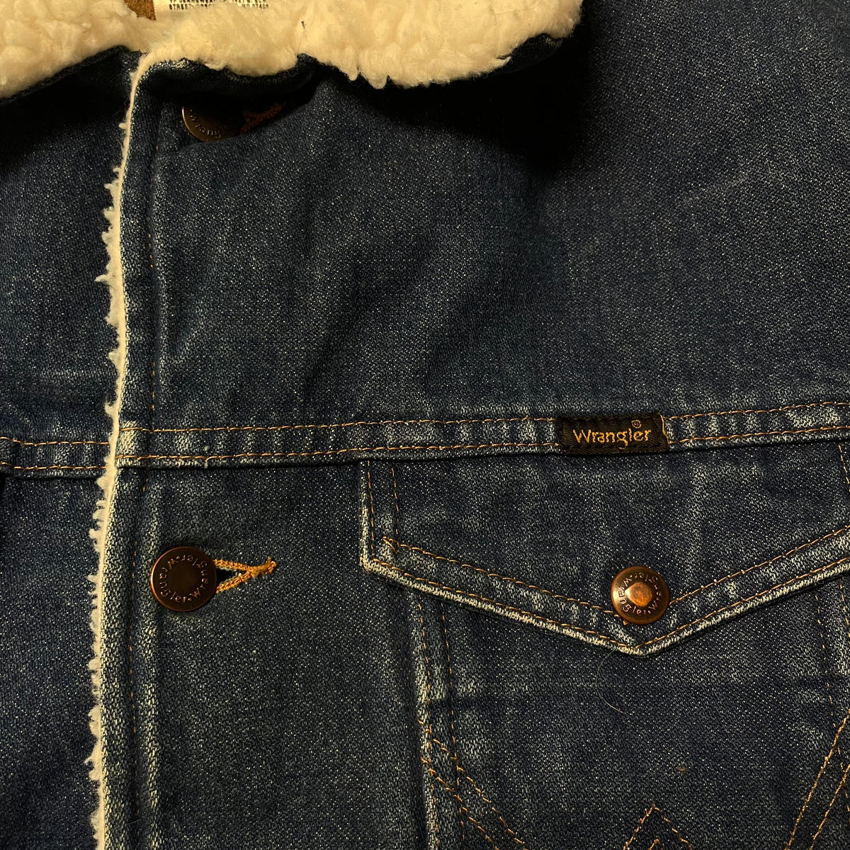 00’s Wrangler Sherpa Lined Denim Jacket