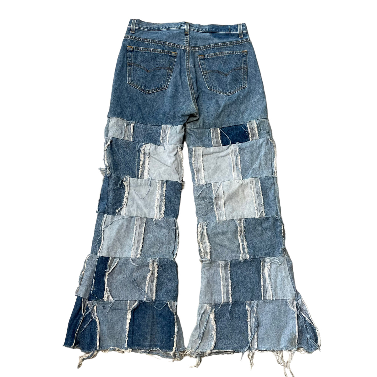 90’s Levi’s 501 Custom Patchwork Flares