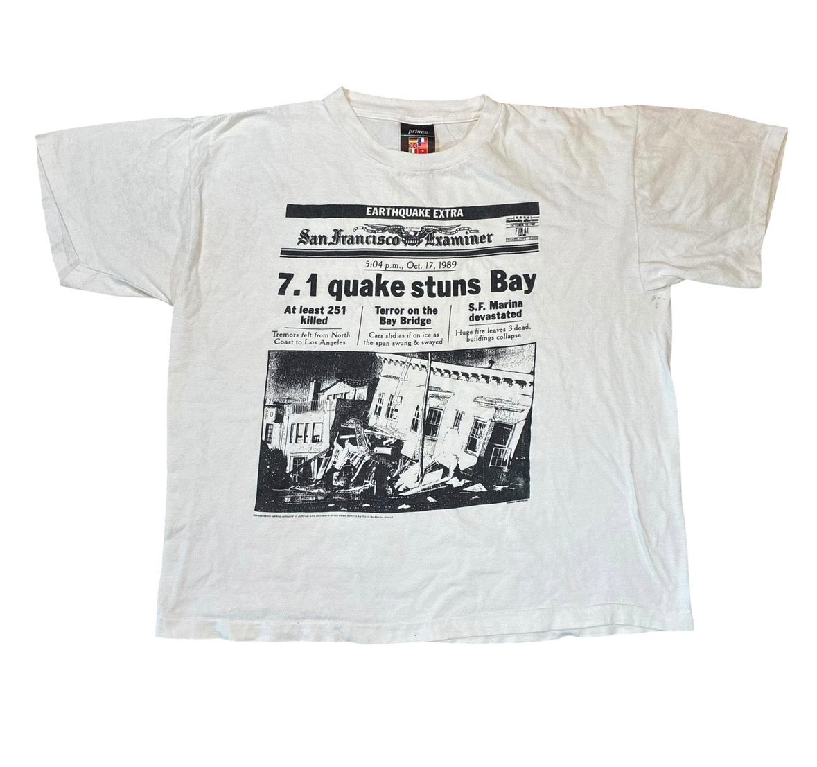 Earthquake T-shirt size xl