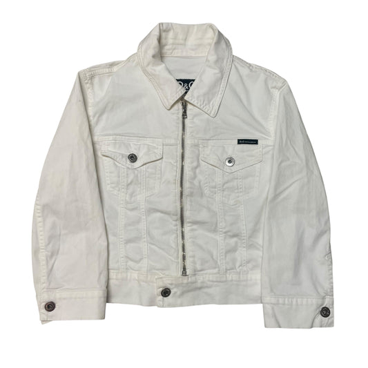 00’s Dolce & Gabbana White Cropped Jacket