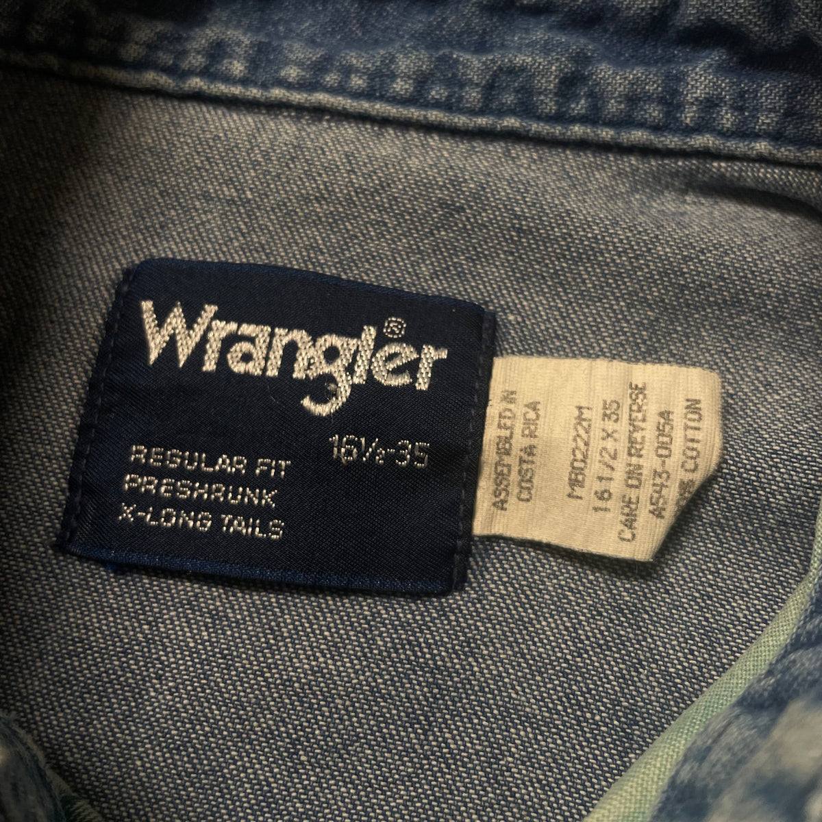 90’s Wrangler Two Tone Striped Shirt