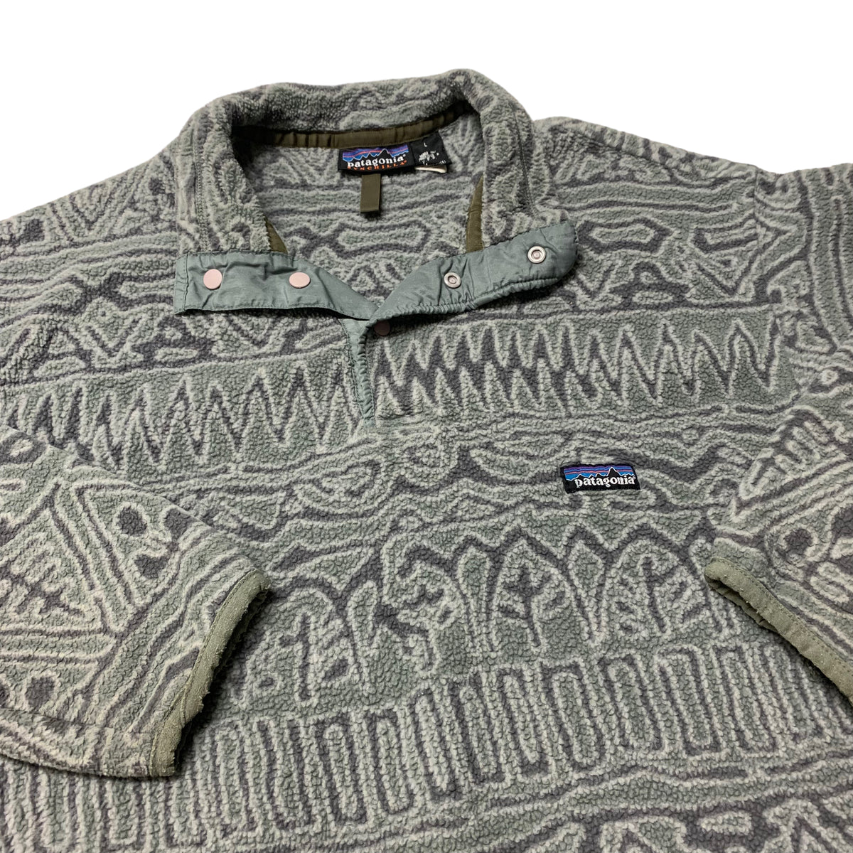 90’s Patagonia Synchilla T-snap ‘Switchback Sagebrush’ Pullover Fleece