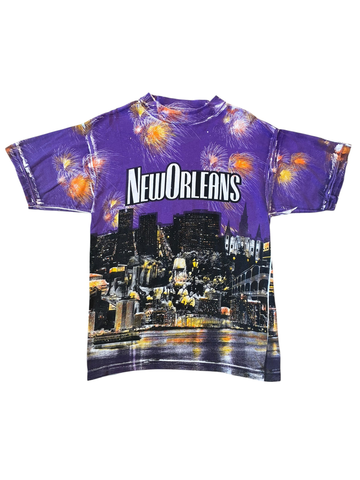 New Orleans All Over Print T-Shirt fits Large