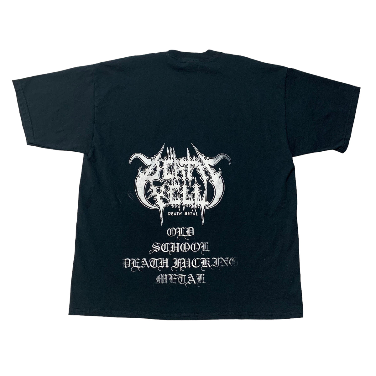 00’s Death Metal Band Test Print T-Shirt