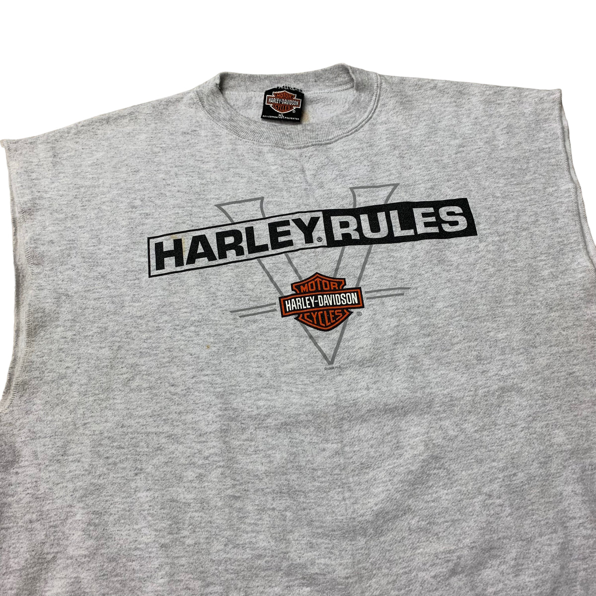 90’s ‘Harley Rules’ Sleeveless Sweatshirt