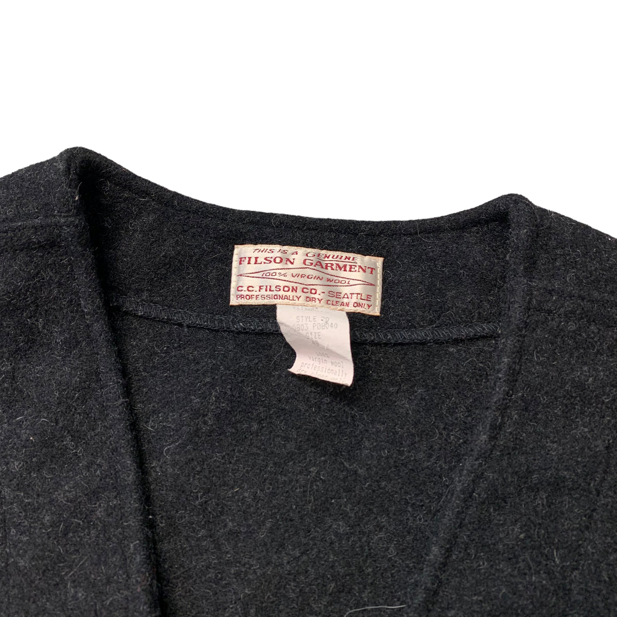 00’s Filson Mackinaw Wool Vest