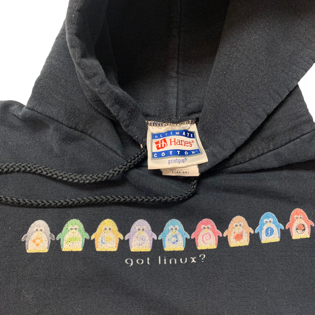 00’s Linux Hooded Sweatshirt Black