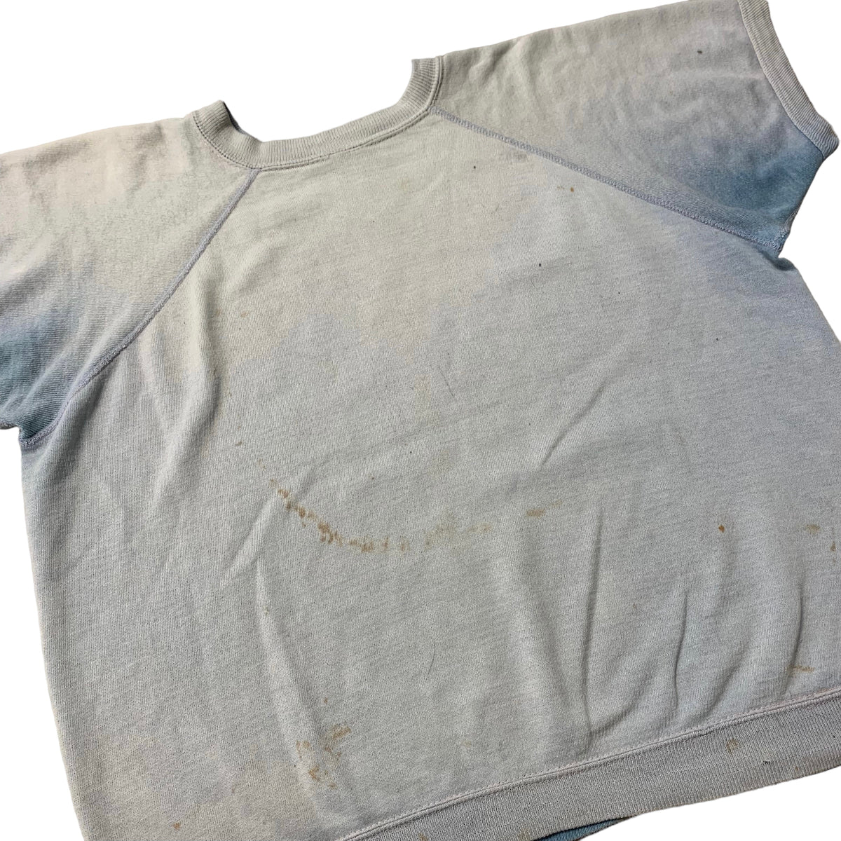60’s Blue Faded Short Sleeve Sweatshirt