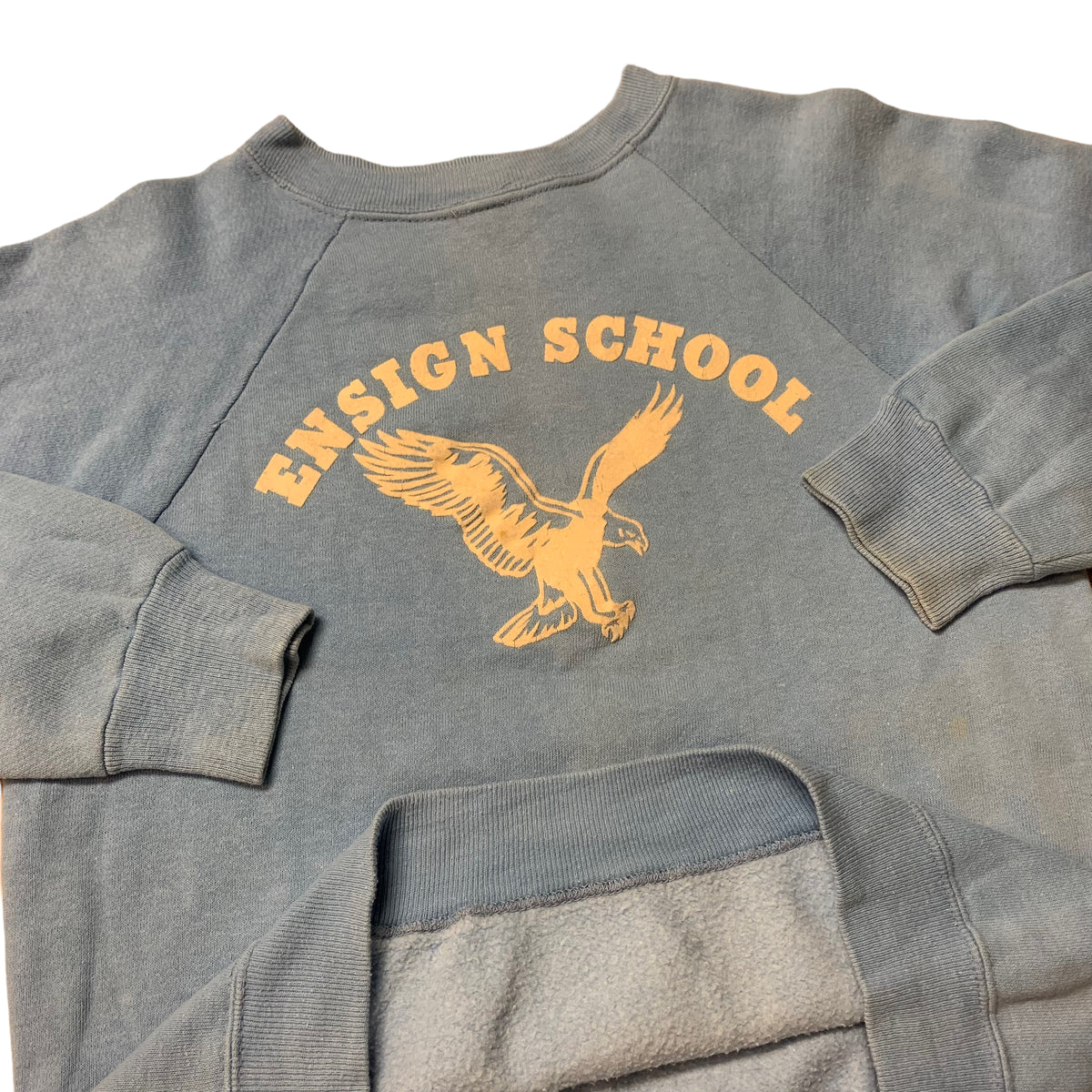 60’s ‘Ensign School’ Flock Print Sweatshirt