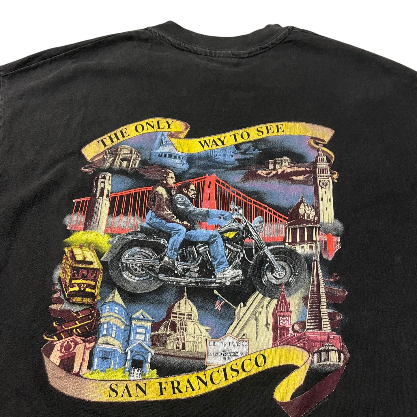 90’s Dudley Perkins ‘Only Way To See San Francisco’ Biker T-Shirt