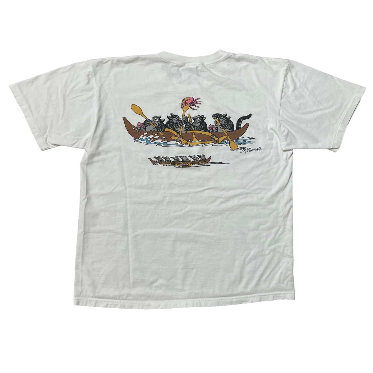90’s ‘Rowing Cats’ Crazy Shirt T-Shirt