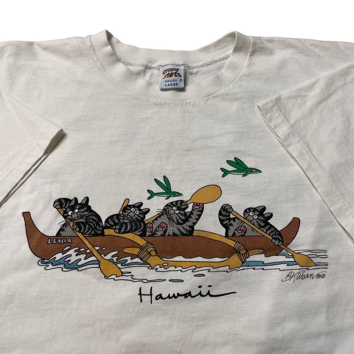 90’s ‘Rowing Cats’ Crazy Shirt T-Shirt