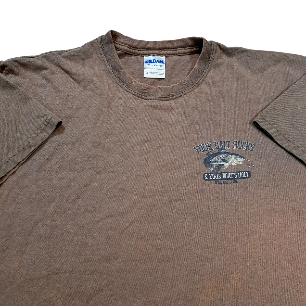 Funny fishing tee size m