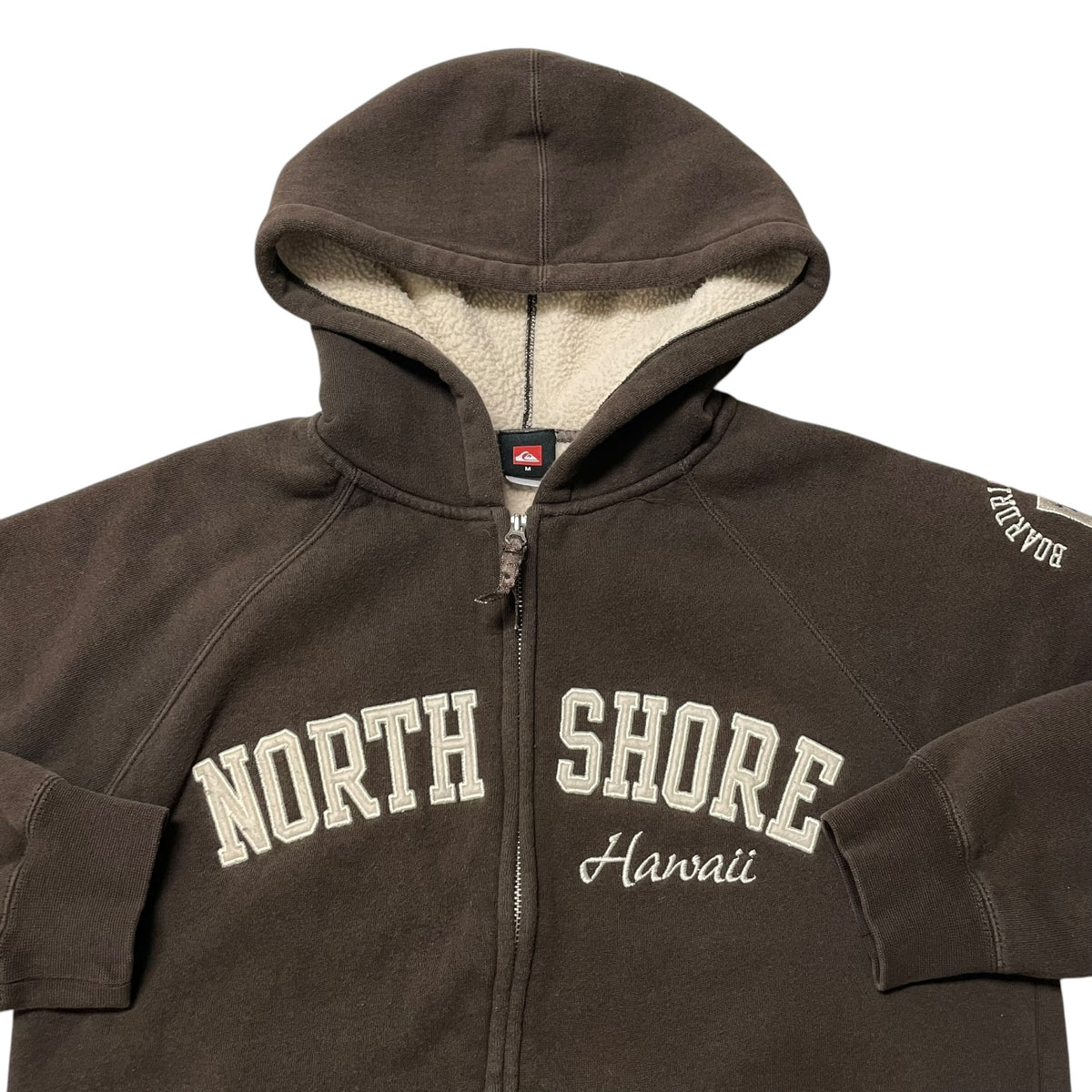 00’s Quilksilver ‘North Shore’ Sherpa Lined Women’s Hoodie