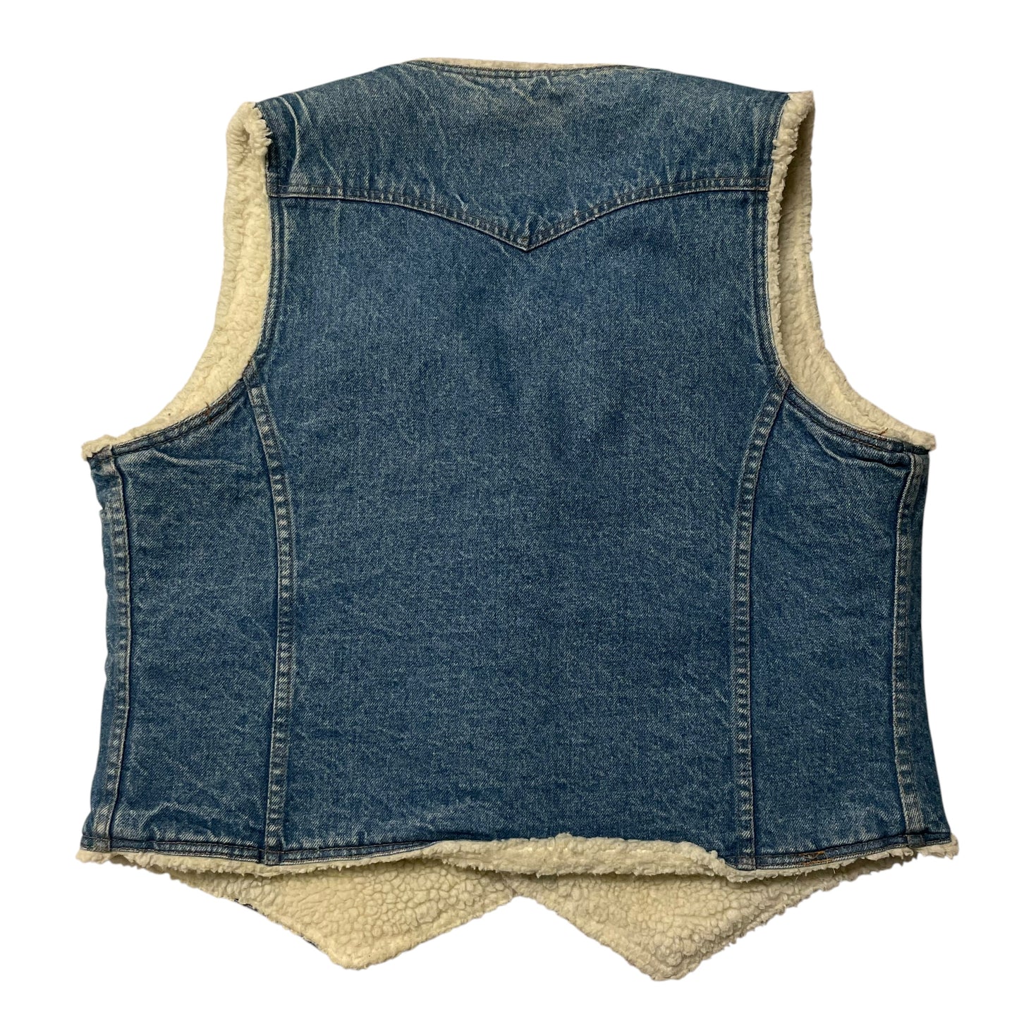 80’s Levi’s Orange Tab Sherpa Lined Western Denim Vest