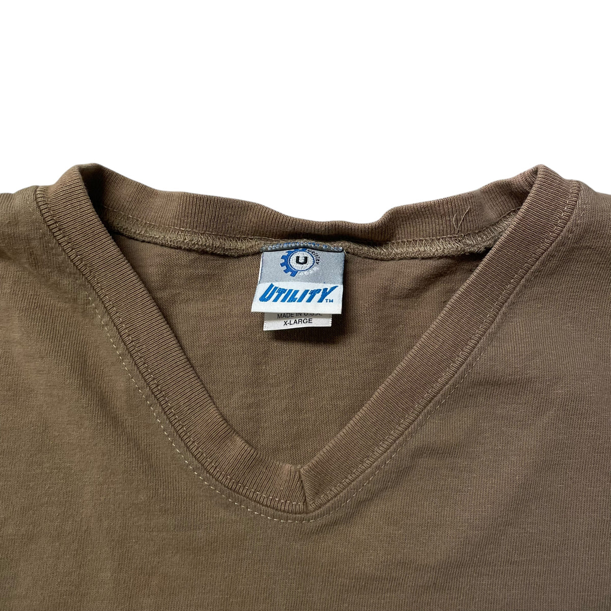90’s/00’s Utility V-Neck Striped T-Shirt